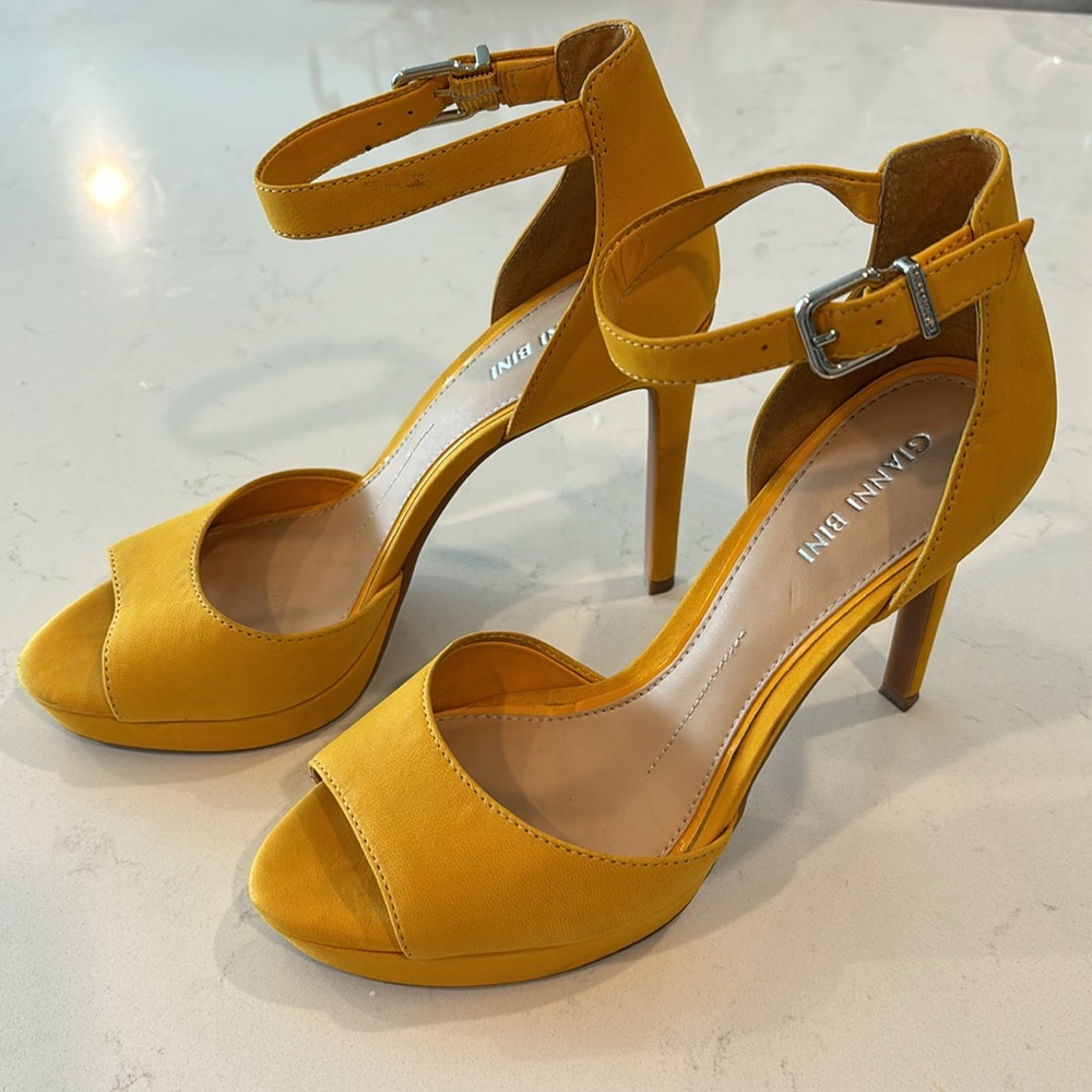 GIANNI BINI Golden Yellow Platforms